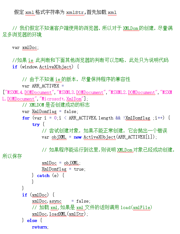 使用javascript解析xml文件或xml格式字符串 中文_前端开发教程