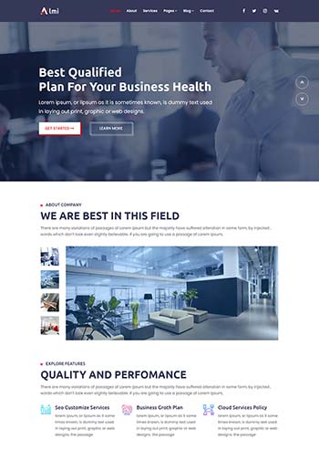 商务咨询管理公司HTML5模板