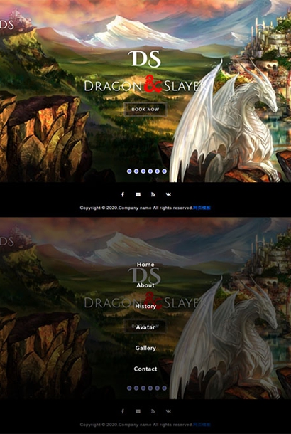 游戏公司官网网站模板