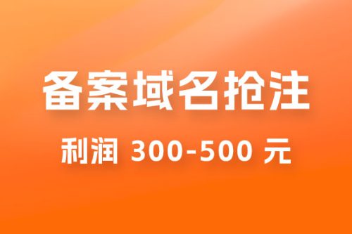 仅揭秘:备案域名抢注,一单利润 300-500 元,需求量大插图 仅揭秘:备案域名抢注,一单利润 300-500 元,需求量大插图