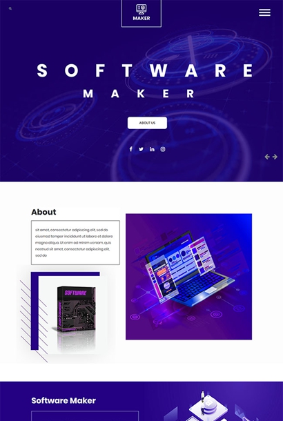 HTML5软件设计商店网站模板